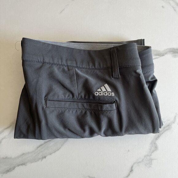 Adidas Golf Pants Mens Size 34 Gray Lightweight Performance Stretch Chino - Picture 15 of 15